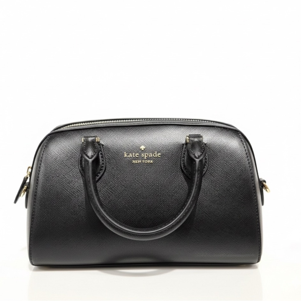 🌟Kate Spade Black Saffiano Leather Satchel Crossbody Bag| Black | NWT